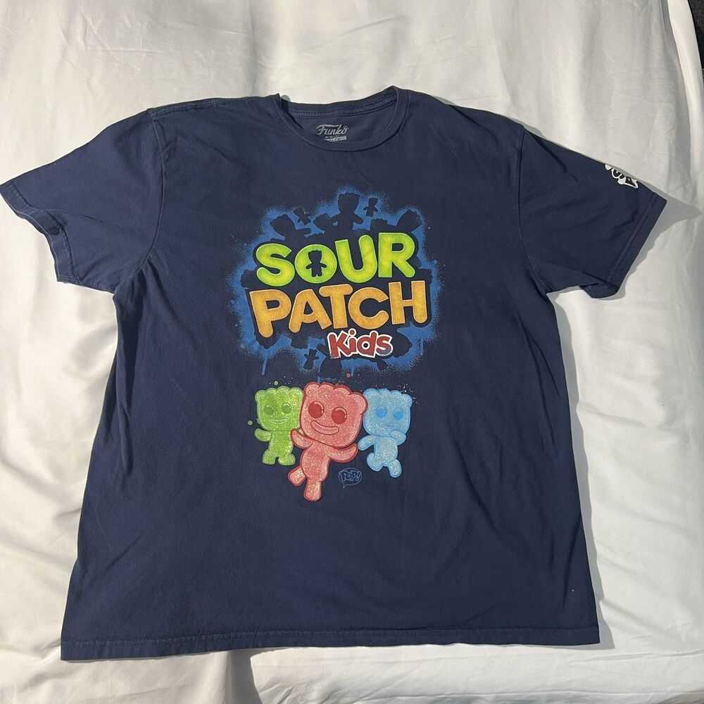 Funko Sour Patch Kids Gummies T Shirt Size Large Blue